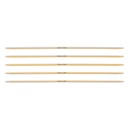 Skacel by Addi Bamboo Double Pointed Knitting Needles - Pkg of 5, US 0, 6"