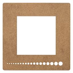 Twig & Horn Square Gauge Knitting Ruler back