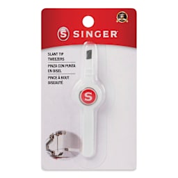Singer Slant Tip Tweezers, front of the packaging 