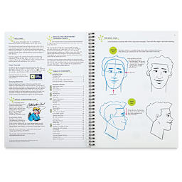 Learning Book Series - Cartoons, inside page with instructions