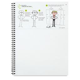 Learning Book Series - Cartoons, instructions and blank page