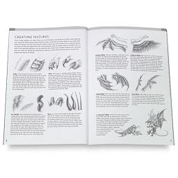 Drawing Made Easy: Dragons and Fantasy - Inside spread titled Creature Features
