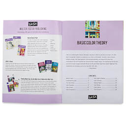 Basic Color Theory - Inside spread showing Table of Contents
