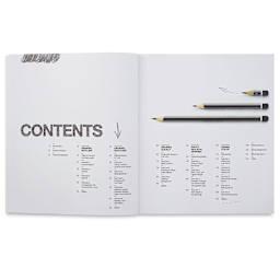 Pencil Art Workshop - Inside spread showing Table of Contents