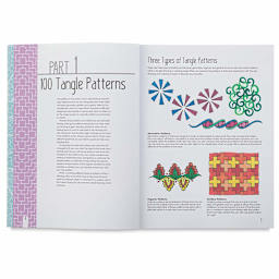 The Coloring Book of Tangle Patterns - Showing Part 1- 100 Types of Tangle patterns
