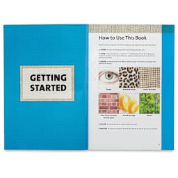 101 Textures in Colored Pencil - Inaide spread explainging how to use this book
