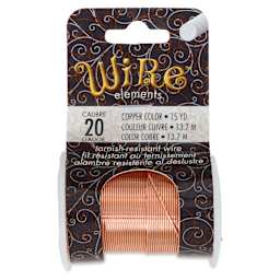 Beadsmith Wire Elements Tarnish-Resistant Wire - Copper, front of the packaging