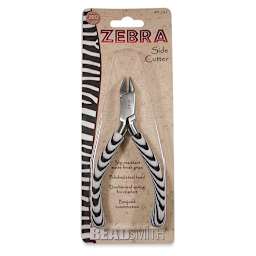 Beadsmith Zebra Side Cutter Pliers, in packaging