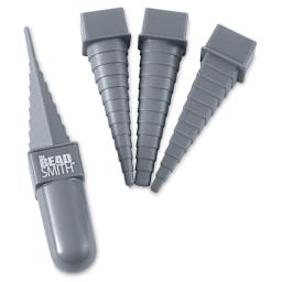 Beadsmith Mandrels - 4 Mandrels shown with handle