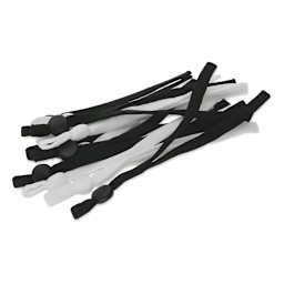 Spandex Cord With Lock, Assorted, 10 mm Bead, Package of 12, Out Of Package