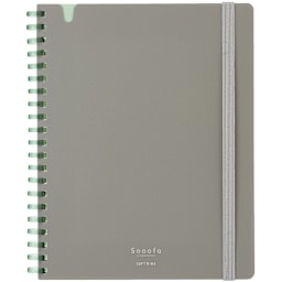 KOKUYO B6 Notebook, 80 Sheets, Warm Gray, Grid