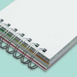 artPOP! Rainbow Notepad, close-up of spiral binding