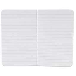 Fabriano Ecoqua Plus Fabric-Bound Notebook - Yellow, 3-1/2" x 5-1/2", Lined, open