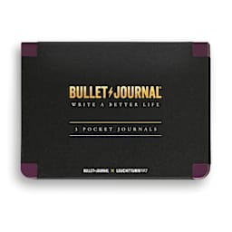 Leuchtturm1917 Bullet Journal Pocket Edition, Purple, Pkg of 3, front of packaging