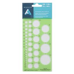 Art Alternatives Drafting Template - Circle front of packaging