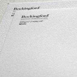 St Cuthberts Mill Saunders Waterford Watercolor Sheets, Hot-Press, White, 2 Deckle Edges, 10 Shts./Pkg.
