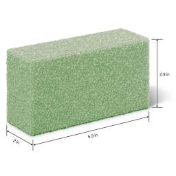 FloraFoM Floral Block 5.9" x 2.9" x 2" Block - Green