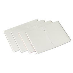 Fabriano Ecoqua Original Pocket Notebook Sets, 4-Notebook Set, Staple-Bound, 3.5 in x 5.5 in, 38 Shts./Bk., 85gsm, Fall Colors, Blank