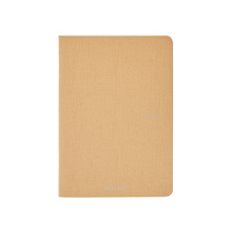 Fabriano EcoQua Original Staple-Bound Notebook, 8.3 in x 11.7 in, A4, Dotted, 40 Sheets, Beige
