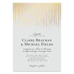 Blick Cards and Envelopes - finished wedding invitation example