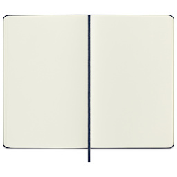 Moleskine Sketchbook - Sapphire Blue, Large, 8-1/4" x 5", open