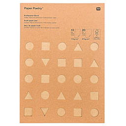 Rico Design Kraft Pad - Mixed Weights 110 gsm/270 gsm, 30 Sheets