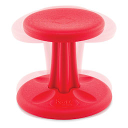 Kore Design Preschool Wobble Chair - Red, 12". Shown in motion.