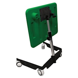 Kore Design Kids Sit-Stand Mobile Student Desk - Green folded for storage