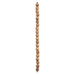 John Bead Aromatic Wooden Beads - 8" strand of 10 mm Sandalwood Beads