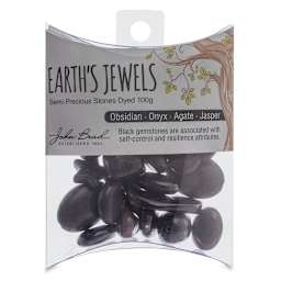 John Bead Earth's Jewels - Front view of package of Onyx type Beads