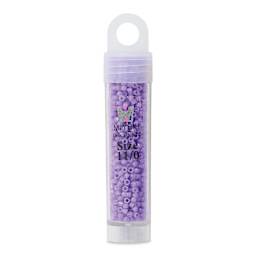 John Bead Miyuki Delica Glass Beads - Violet, Glossy, 11/0, 5.2 g