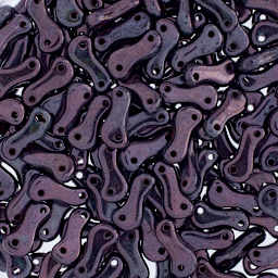 John Bead Czech Link Beads - Loose Glossy Black Lazure beads