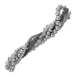 John Bead Twisted Crystal Bead Strands - Black Magic Hollyhock