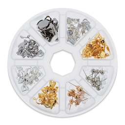 John Bead Jewelry Finding Set - Earring Mix, Assorted Colors, Package of 80