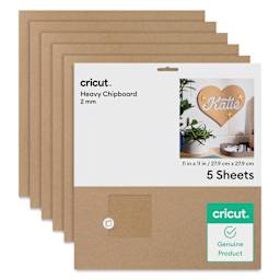 Cricut Chipboard packaging