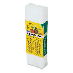 Country Lane Premium Paraffin Wax - Angled view of 1 lb  Block with label
