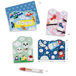 Paint with Water Kits - Components of Hidden Sky Kit shown
