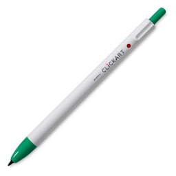 Zebra ClickArt Retractable Marker - Green