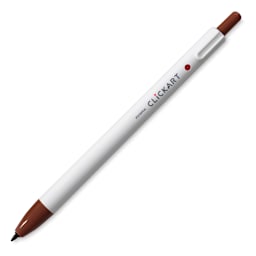 Zebra ClickArt Retractable Marker - Brown