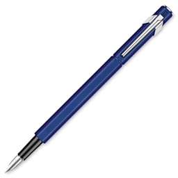 Caran d’Ache 849 Fountain Pen, Blue, Fine Nib
