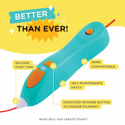 Better than ever! Quicker start time. Dedicated reverse button to change filament. Self maintenance hatch. More comfortable.