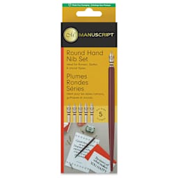 Manuscript Leonardt Dip Pen Sets - Round Hand Nib Set, front of the packaging