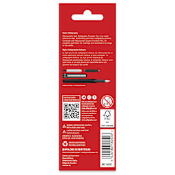 Manuscript Calligraphy Fountain Pen - Italic Set, back of the packaging