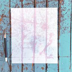 Stencil1 Blank Mylar Sheets - 8-1/2" x 11", Pkg of 5, single sheet