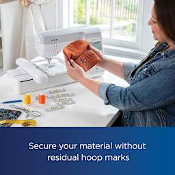Secure your material without residual hoop marks