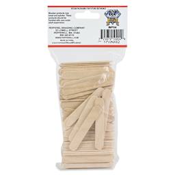 Pepperell Mini Craft Sticks - Pkg of 150, 2-1/2" x 3/8" back of packaging