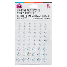 Cousin DIY Adhesive Rhinestones - Pkg of 60, Aurora front of packaging