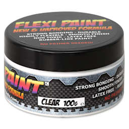 Flexi Paint Waterbased Flexible Cosplay Paint - Clear, 100 g (0.22 lb) side view