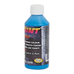 Flexi Paint Waterbased Flexible Cosplay Paint - Metallic Blue, 250 g (0.55 lb) side view