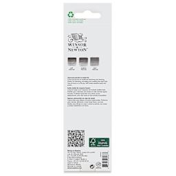 Winsor & Newton Studio Collection Charcoal Pencil Set, back of the packaging